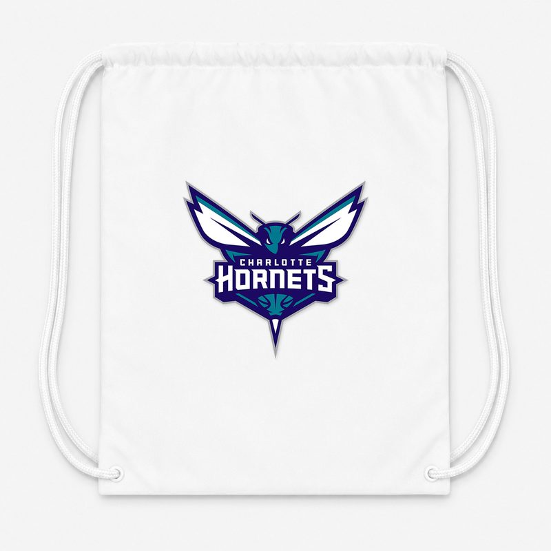 Charlotte Hornets Drawstring Bag - White
