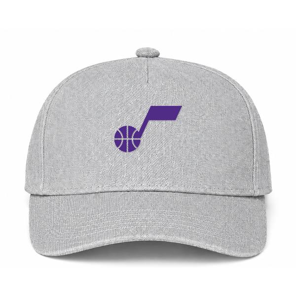 Utah Jazz NBA Logo Gray Dad Baseball Cap Hat