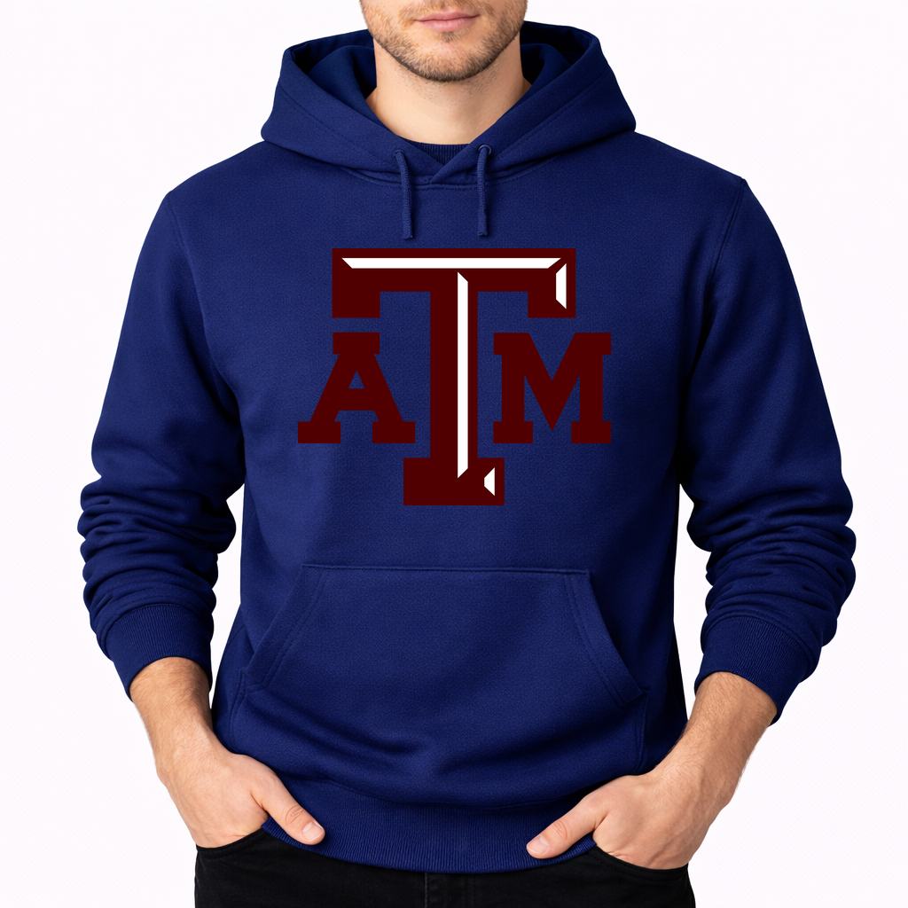 Men's texas-am-university--png-Transparent Pullover Hoodie - Navy