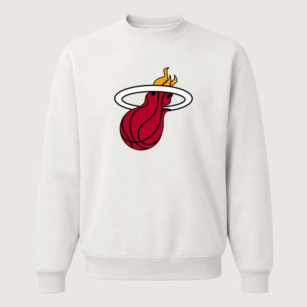 Men's Miami Heat Crewneck Sweatshirt - White