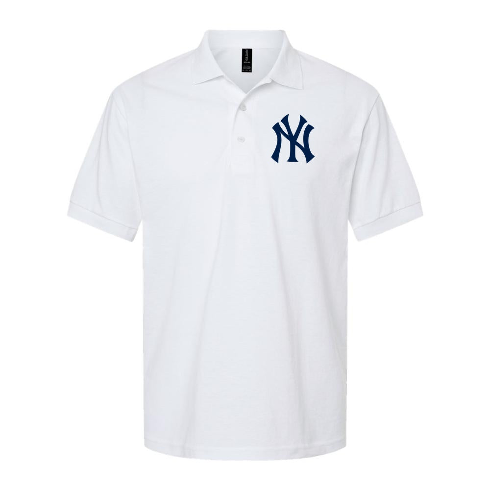Men's New York Yankees Dry Blend Polo - White