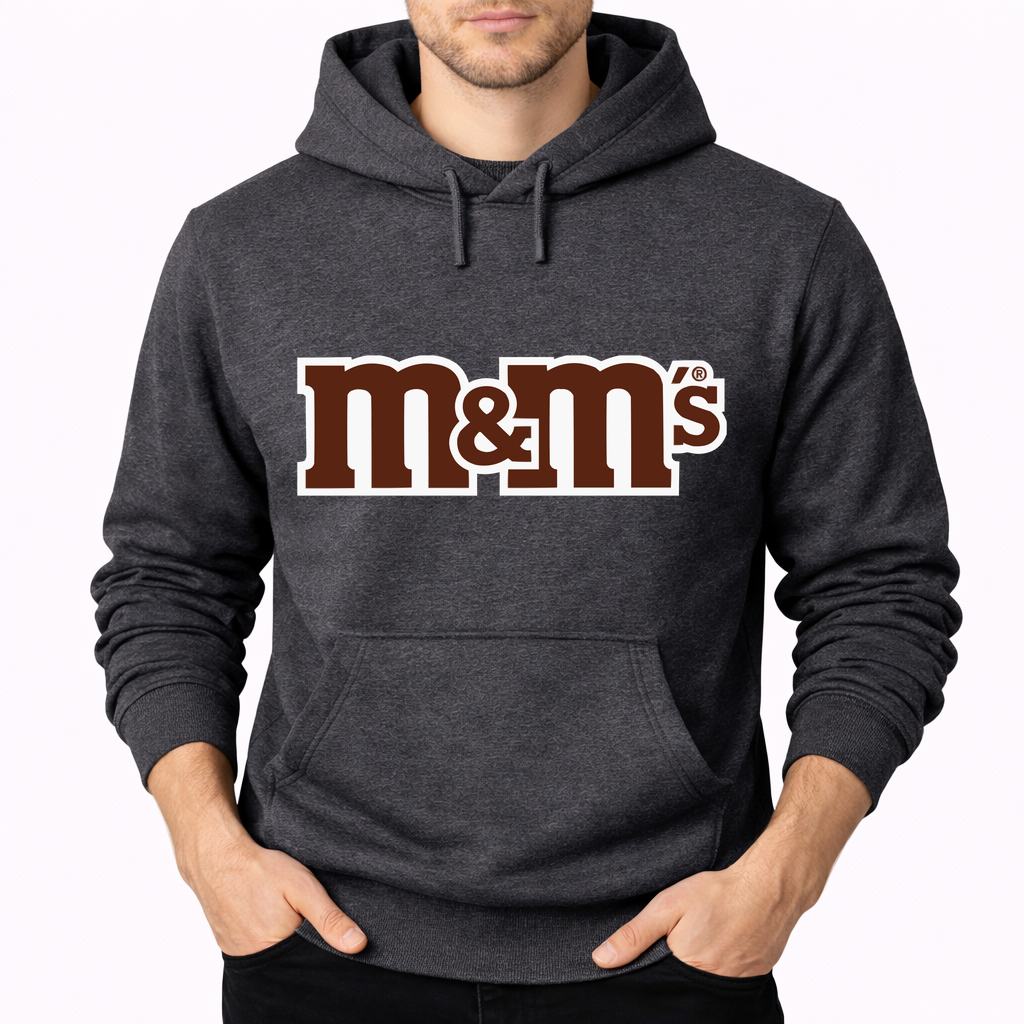 Men's M&M's Pullover Hoodie - Charcoal