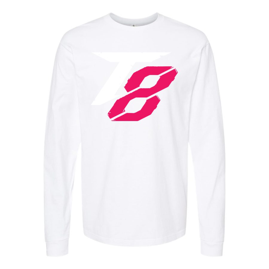 Men's Tekken 8 White Long sleeves Cotton Blend T-Shirt - White