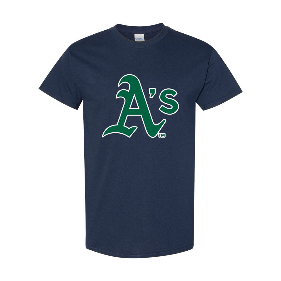 Men's Oakland Athletics Cotton T-Shirt - Navy