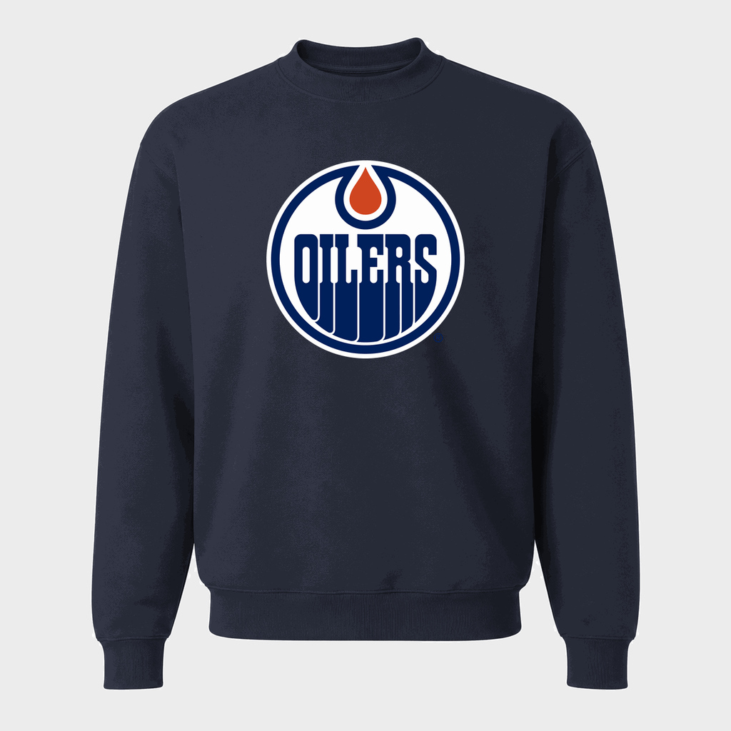 Men's Edmonton Oilers Crewneck Sweatshirt - Navy