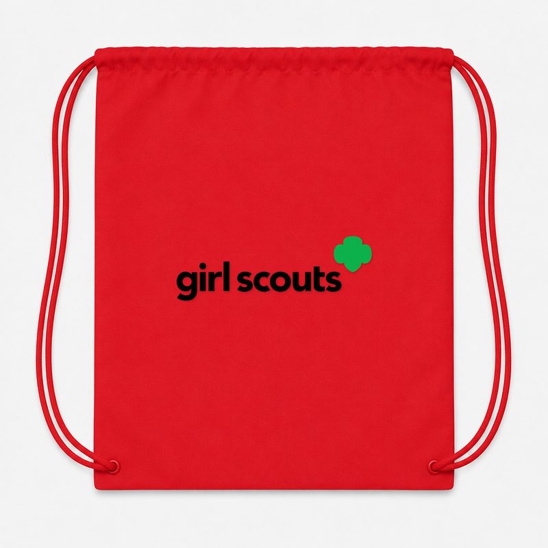 Girl Scout Drawstring Bag - Red