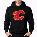 Men's Calgary Flames Pullover Hoodie - Black