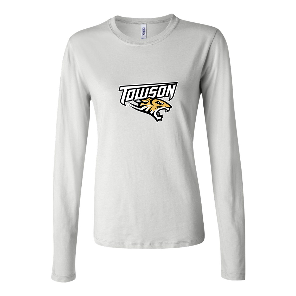 Women's Towson Tigers Long Sleeve T-Shirt - White