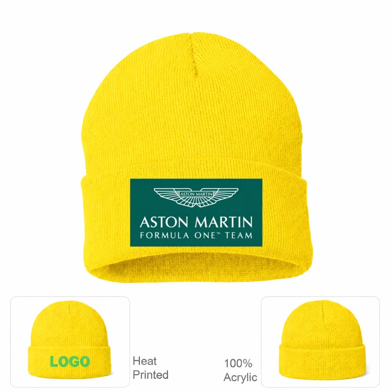 Formula 1 Aston Martin Formula One Team Beanie Hat - Yellow
