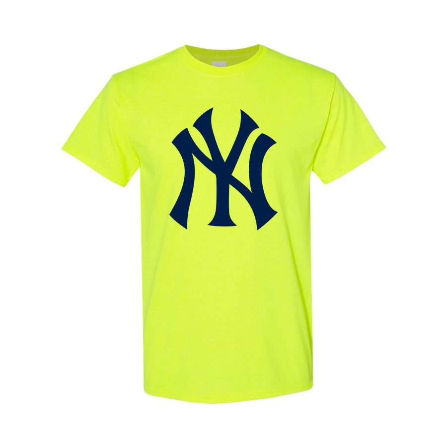 Men's New York Yankees Cotton T-Shirt - Safety Green