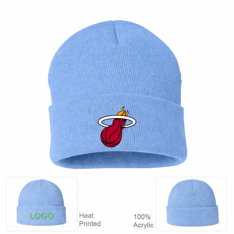 Miami Heat Sky Blue Beanie Hat