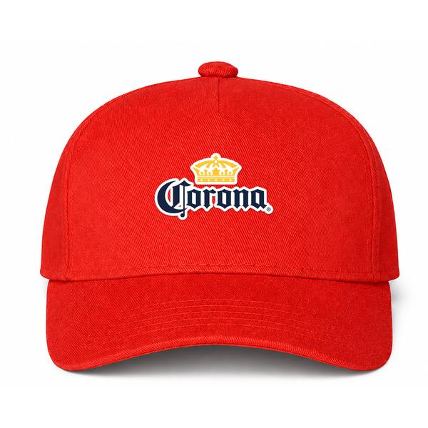 Corona Logo Red Dad Baseball Cap Hat