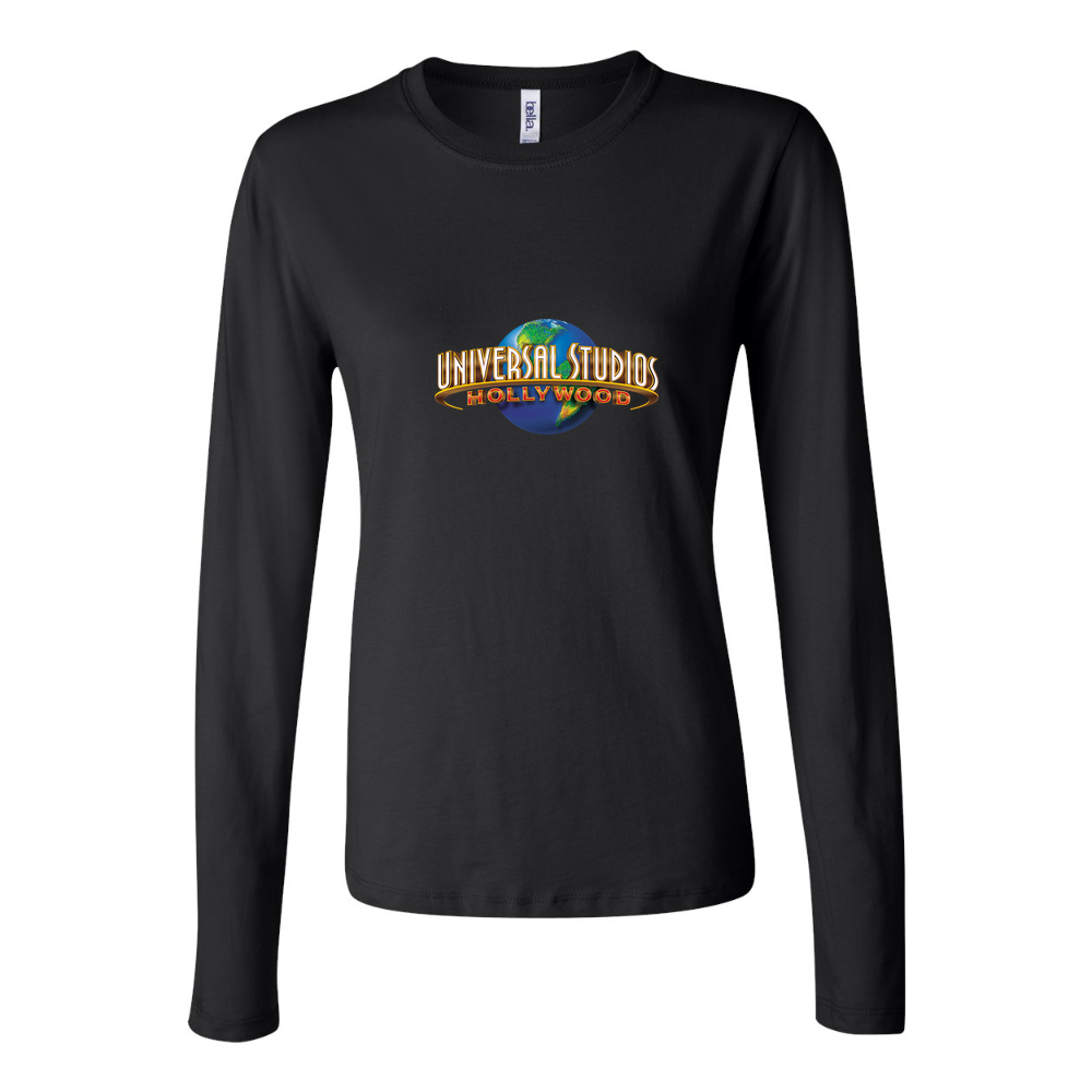 Women's Universal Studios Hollywood Long Sleeve T-Shirt - Black