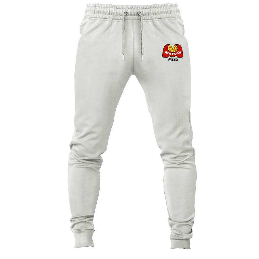 Marco's Pizza joggers sweatpants - White