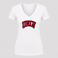 Women's UNLV Rebels V Neck T-Shirt in white