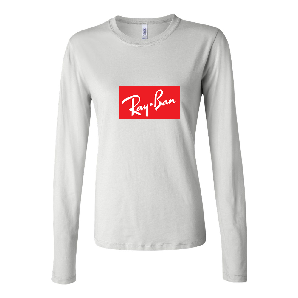 Women's Ray Ban Long Sleeve T-Shirt - White