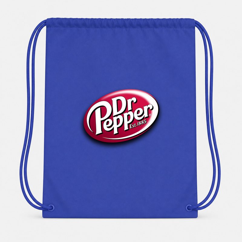 Dr Pepper Drawstring Bag - Blue