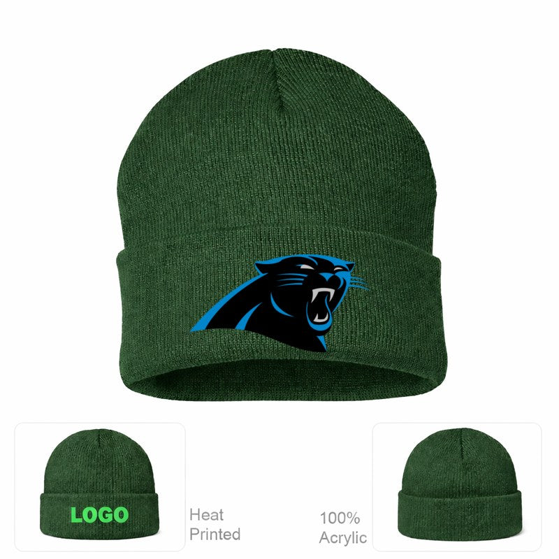 Carolina Panthers Forest Green Beanie Hat