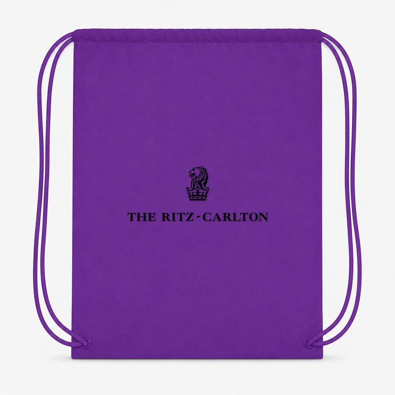 Ritz Carlton Drawstring Bag - Purple