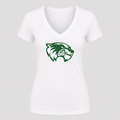 Women's Utah Valley Wolverines V Neck T-Shirt in white
