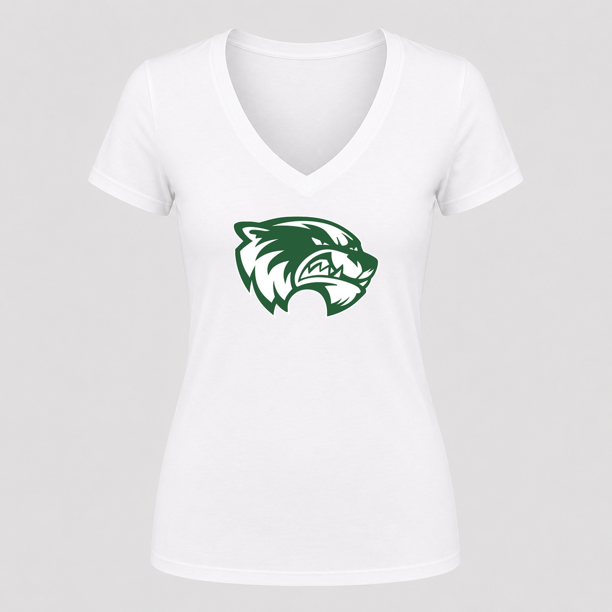 Women's Utah Valley Wolverines V Neck T-Shirt in white