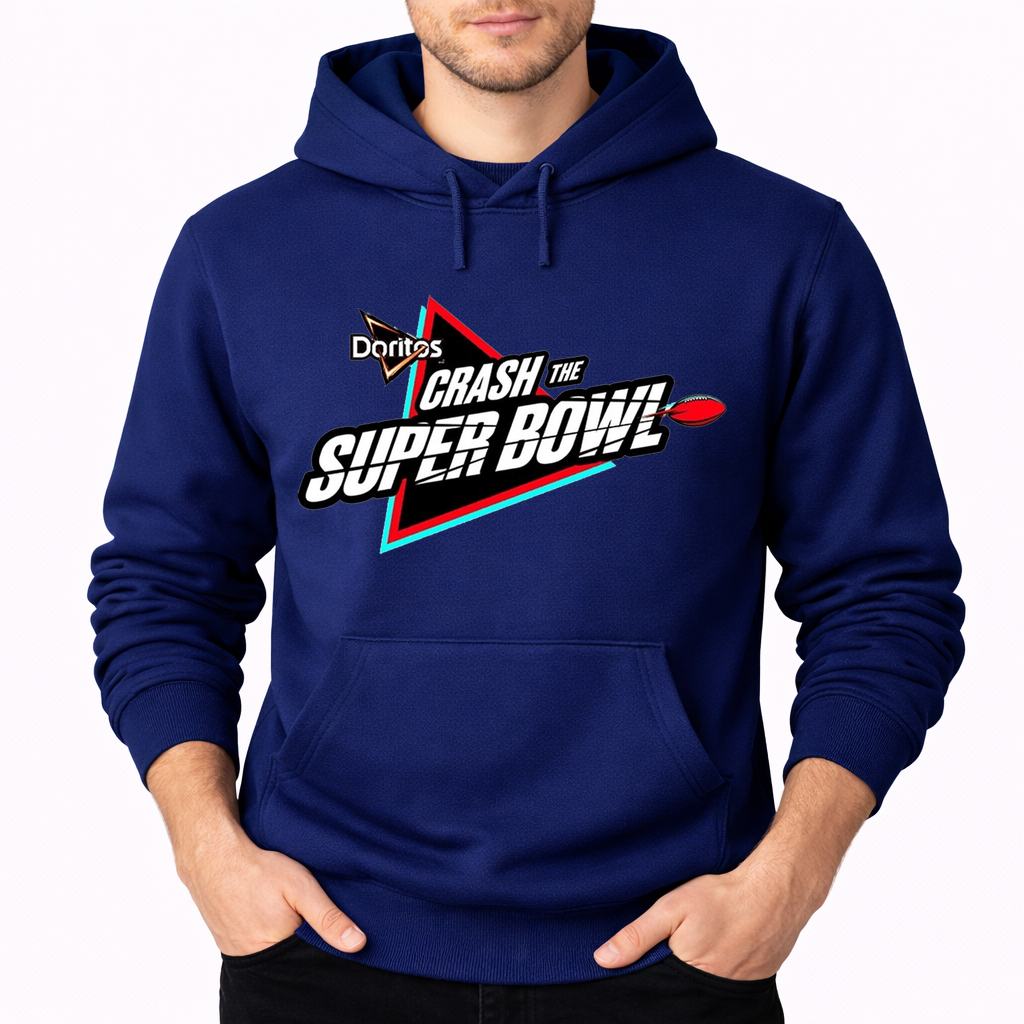 Men's Crash The Super Bowl Pullover Hoodie - Navy