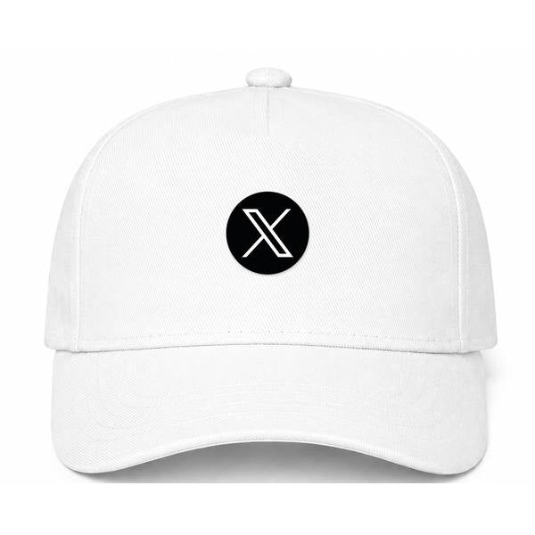Twitter X Logo White Dad Baseball Cap Hat