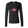 Women's Logo Noodles Company 1536x864 Long Sleeve T-Shirt - Black