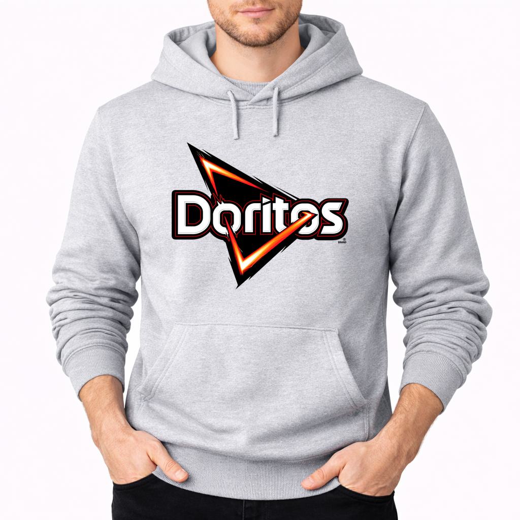 Men's Doritos Food Pullover Hoodie - Gray
