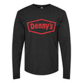 Men's Dennys-Logo2 Long sleeves Cotton Blend T-Shirt - Black