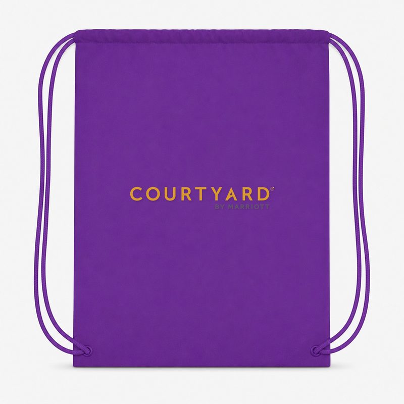 Courtyard Drawstring Bag - Purple