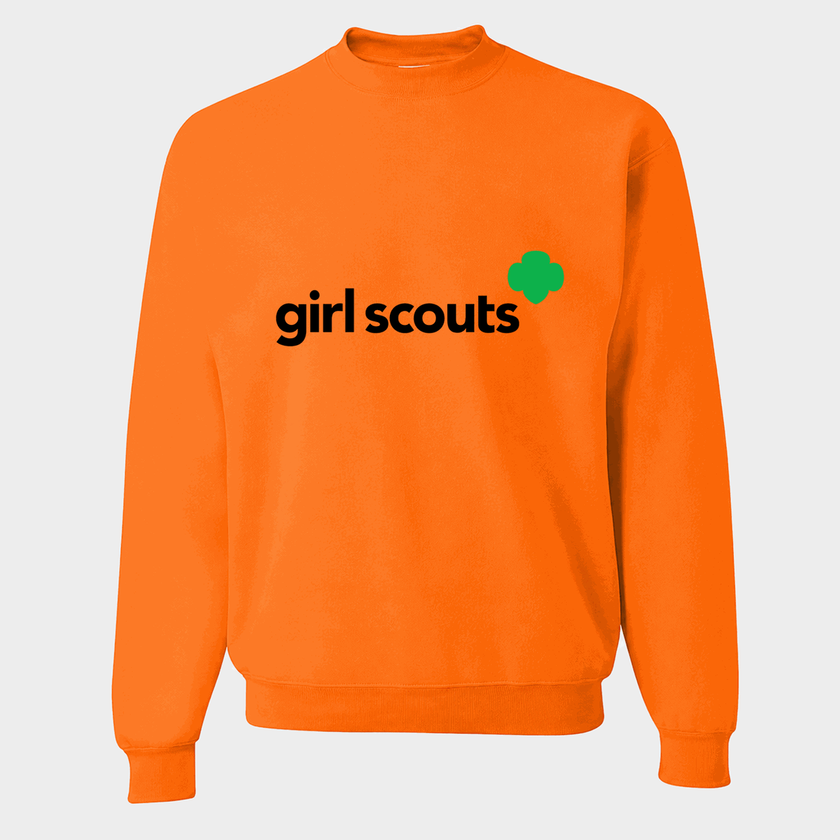 Men's Girl Scouts Logo Crewneck Sweatshirt - Orange