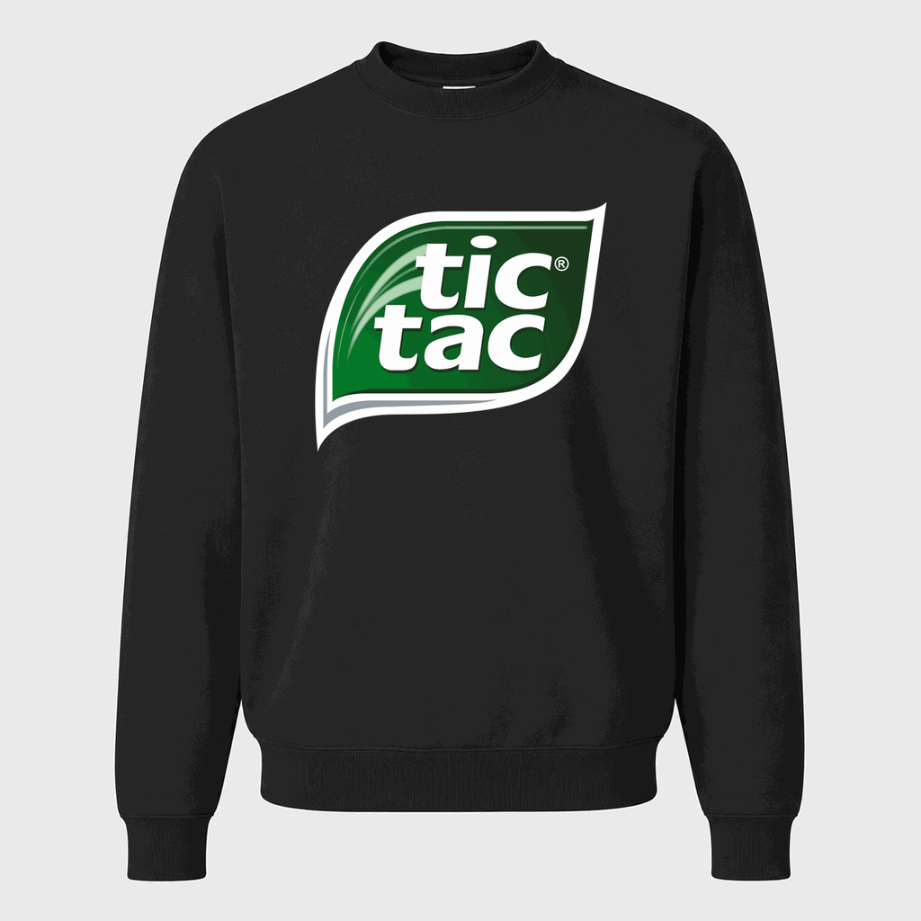 Men's Tic Tac Crewneck Sweatshirt - Black