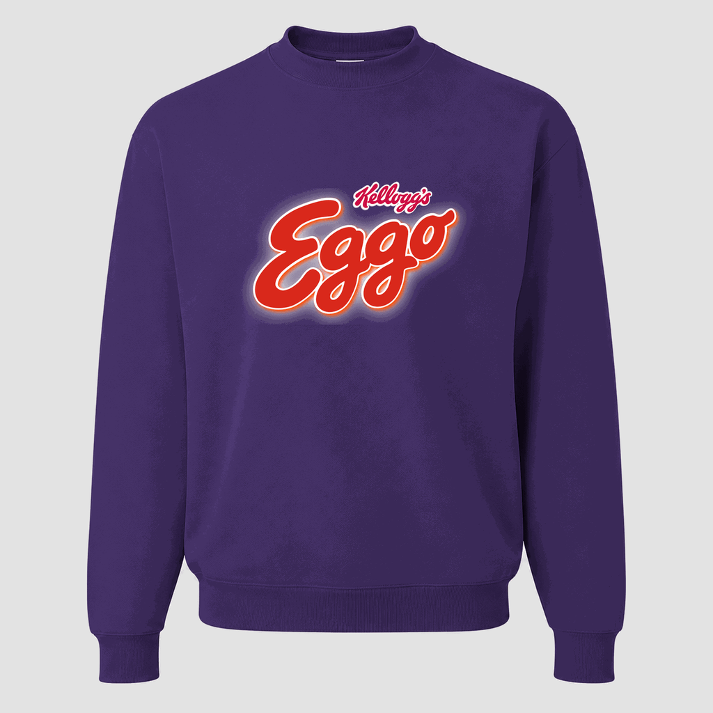 Men's Eggo Crewneck Sweatshirt - Purple