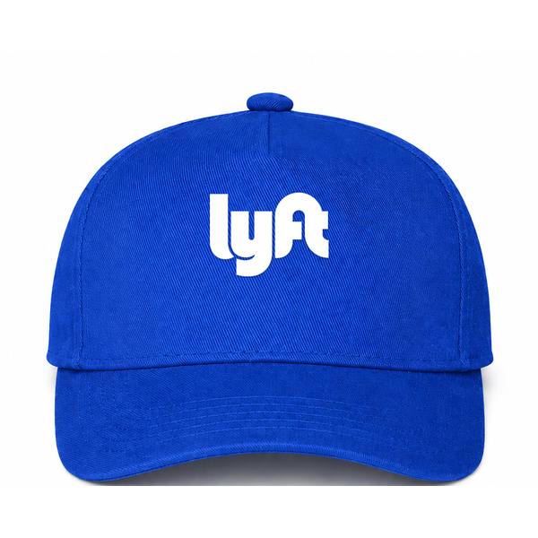 Lyft White Logo Blue Dad Baseball Cap Hat