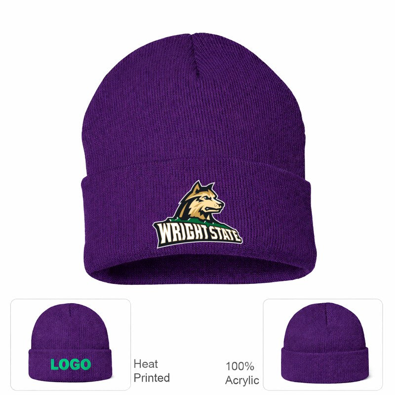 Wright State Raiders Purple Beanie Hat