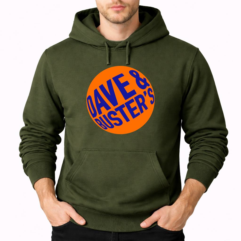 Men's Dave Buster S Pullover Hoodie - Army Green