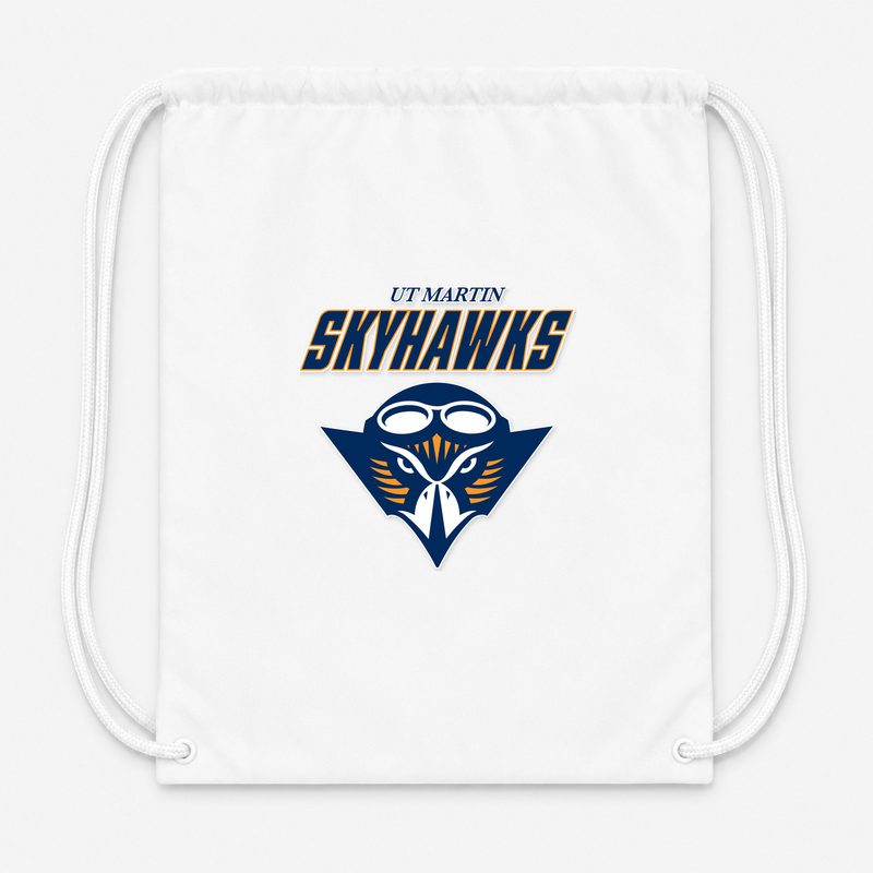 Tennessee Martin Skyhawks Drawstring Bag - White