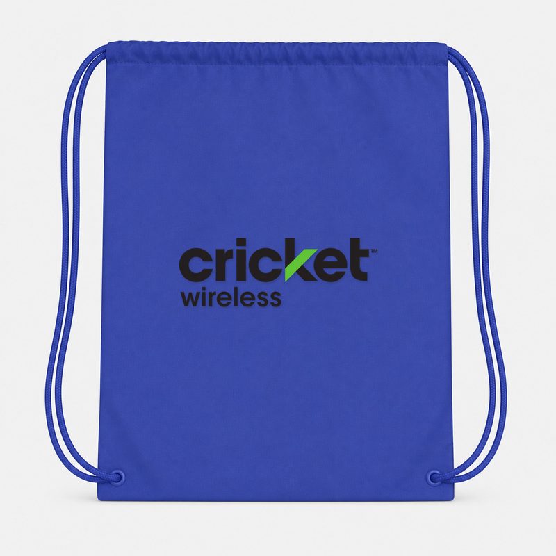 Cricket Wireless Drawstring Bag - Blue