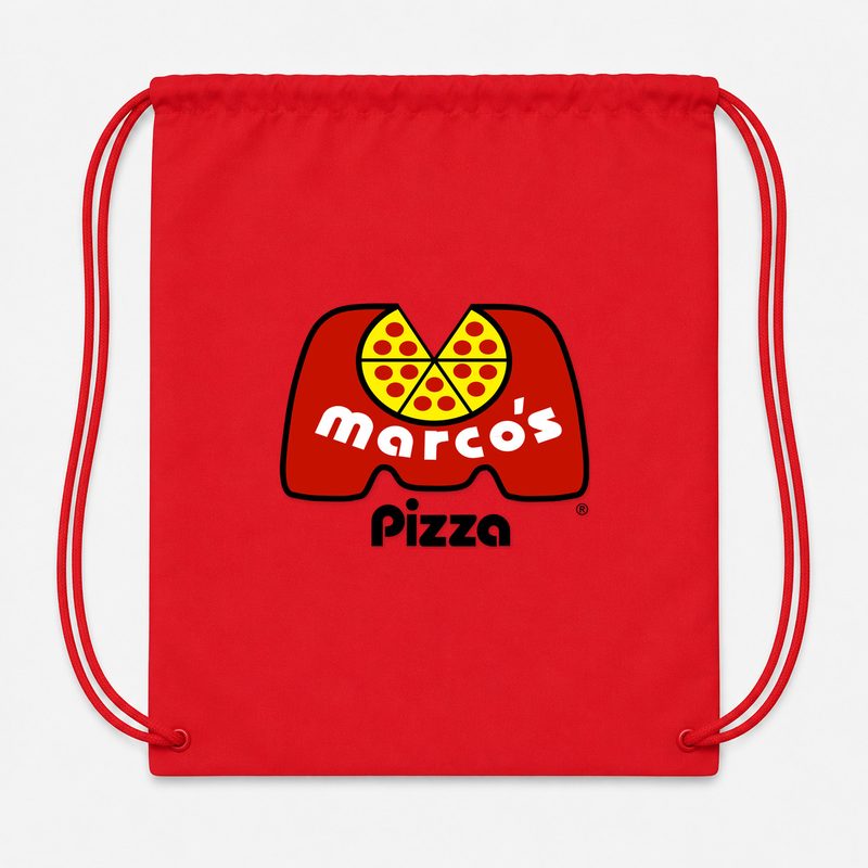 Marcos Pizza Drawstring Bag - Red