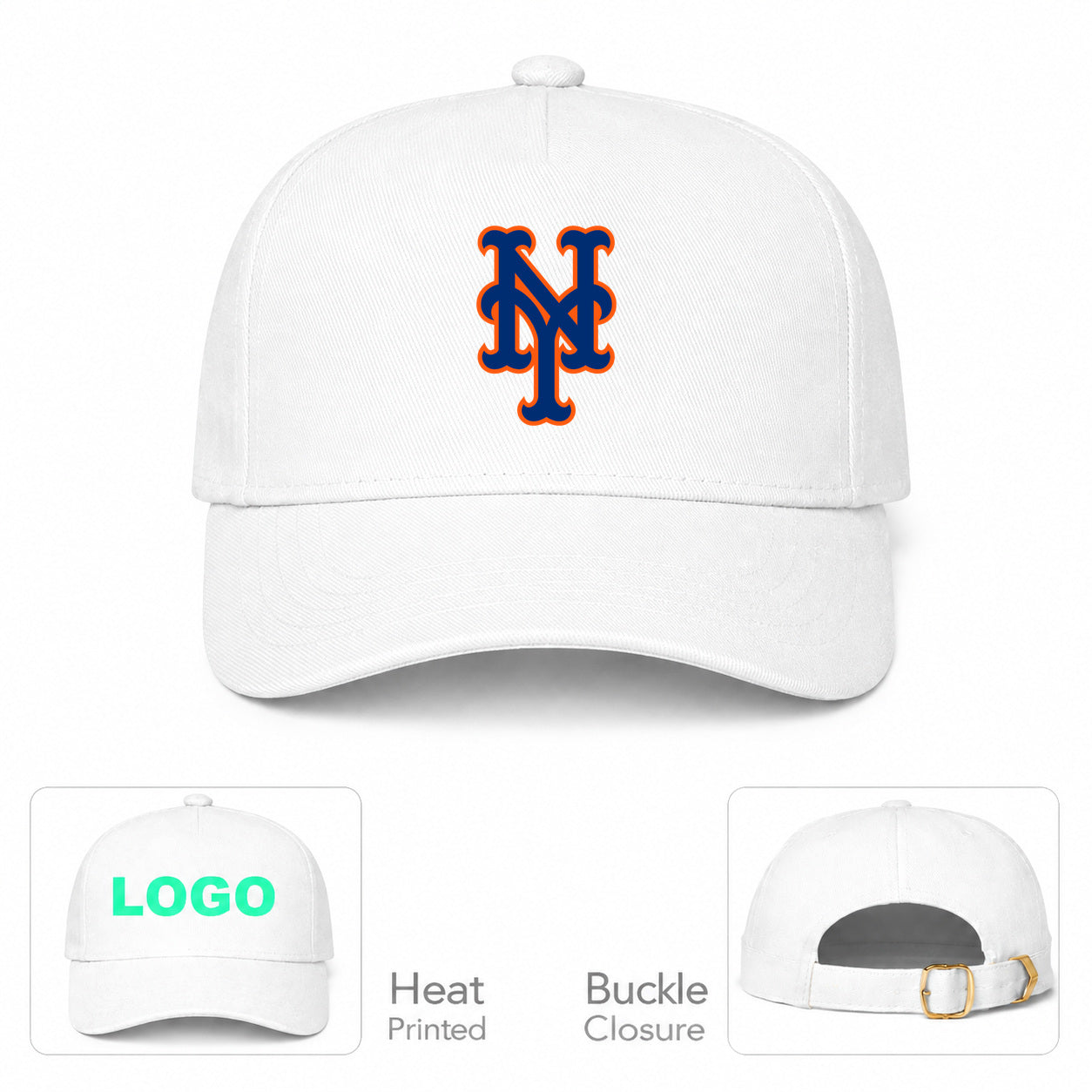 MLB New York Mets Baseball Cap Hat - White