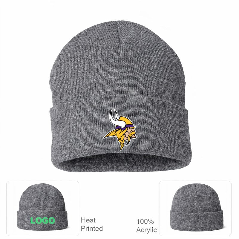 Minnesota Vikings Grey Beanie Hat