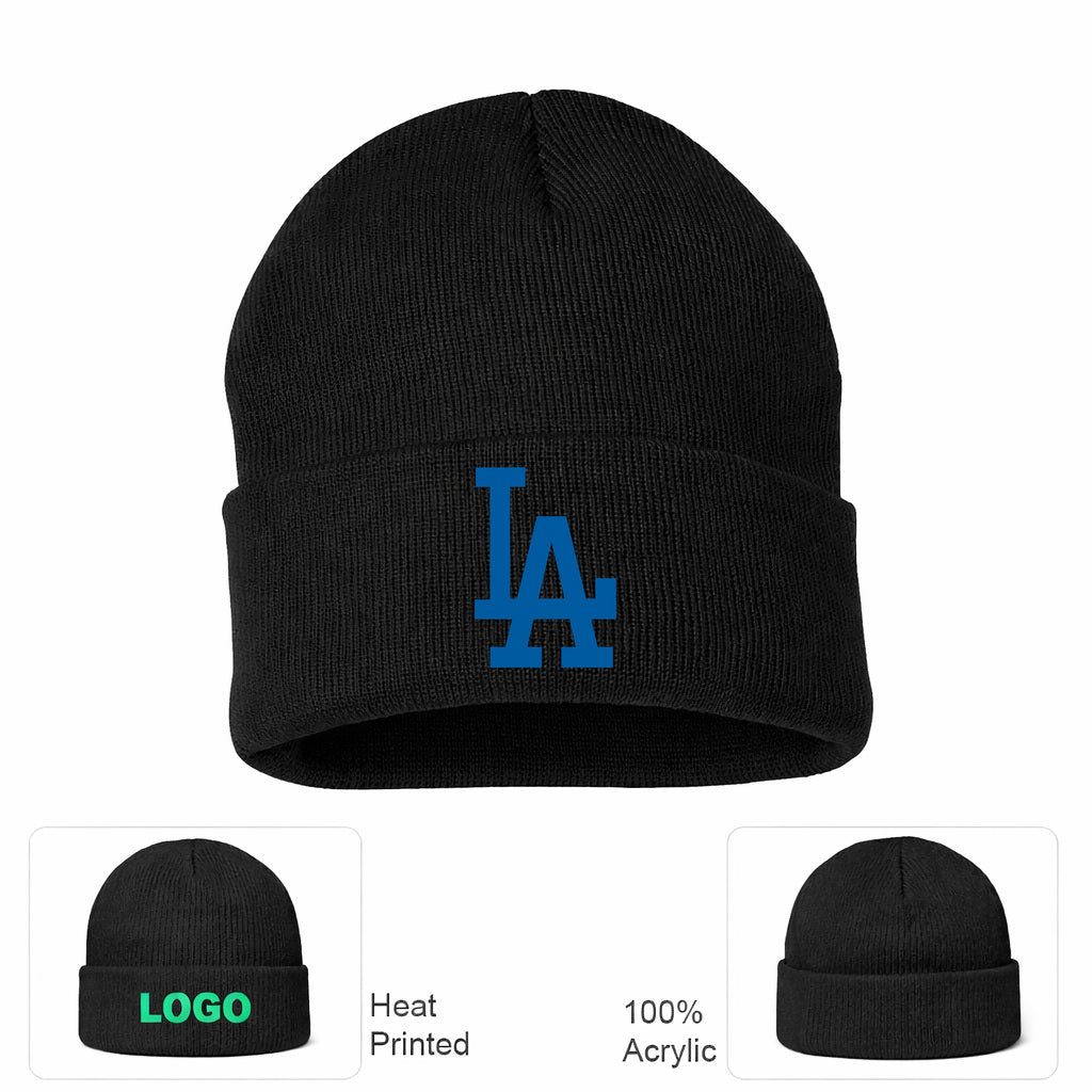 MLB Los Angeles Dodgers Beanie Hat - Black