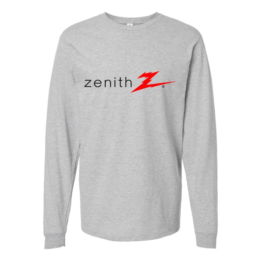 Men's Zenith Long sleeves Cotton Blend T-Shirt - Gray