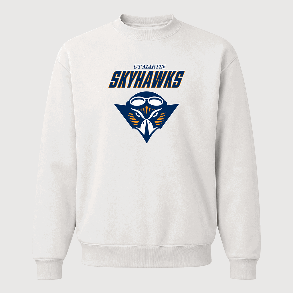 Men's Tennessee Martin Skyhawks Crewneck Sweatshirt - White