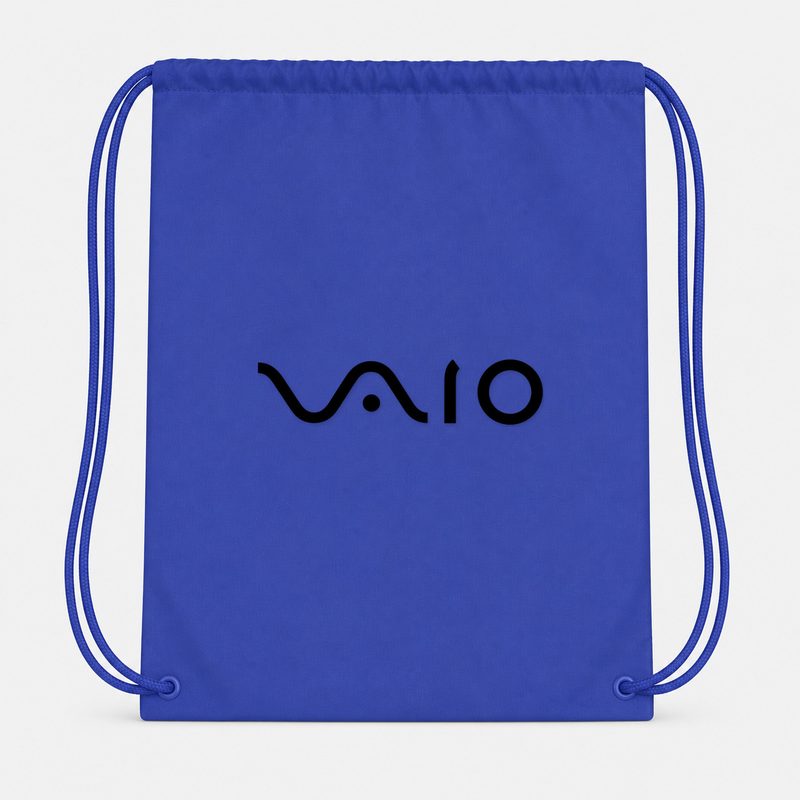 Sony Vaio Curvy Black Drawstring Bag - Blue