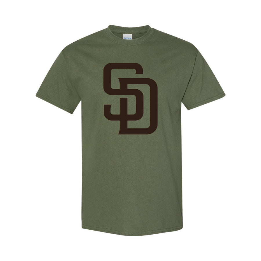 Men's San Diego Padres Cotton T-Shirt - Army Green