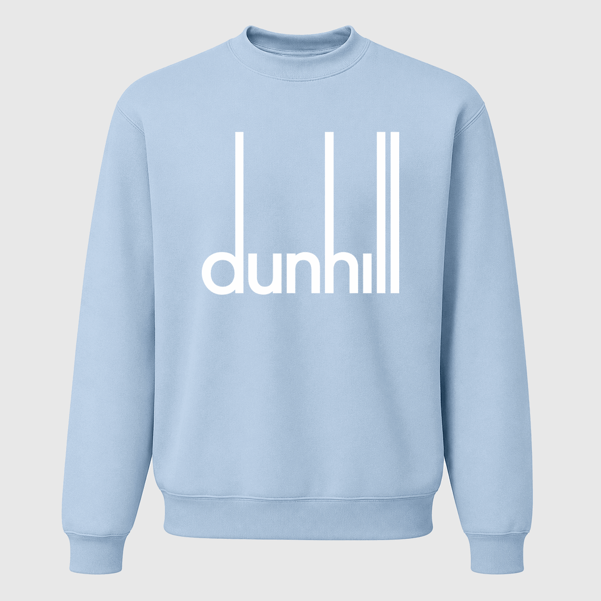 Men's Dunhill Logo Crewneck Sweatshirt - Sky Blue