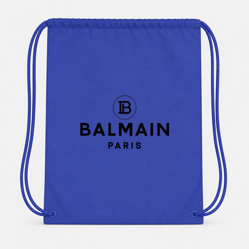 Balmain Paris Drawstring Bag - Blue