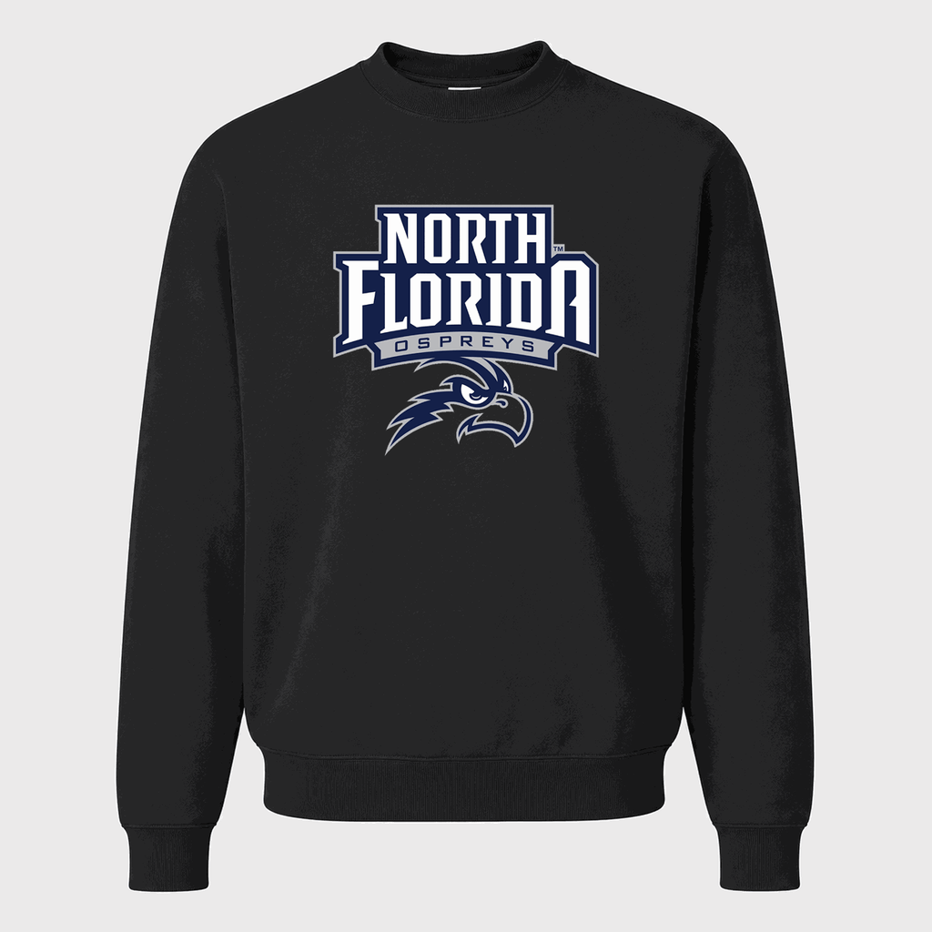 Men's UNF Ospreys Crewneck Sweatshirt - Black